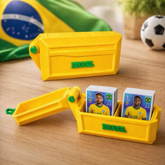 Porta Figurinhas Brasil Copa do Mundo 2026