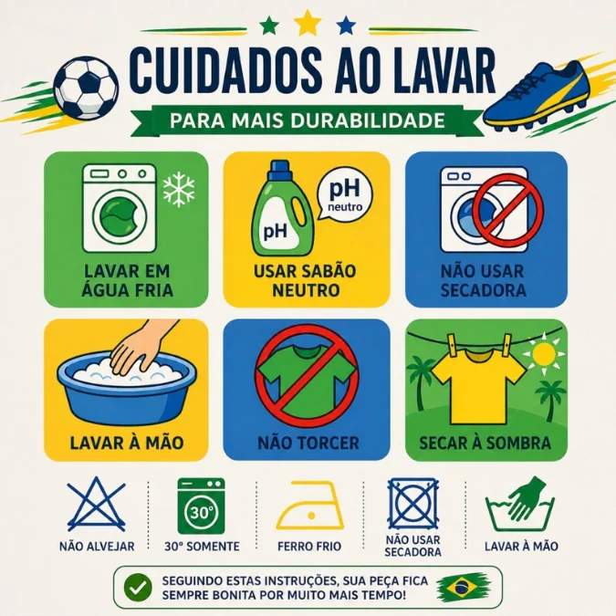 Body Bebê Brasil Feminino Copa 2026 • Kit 3 Peças