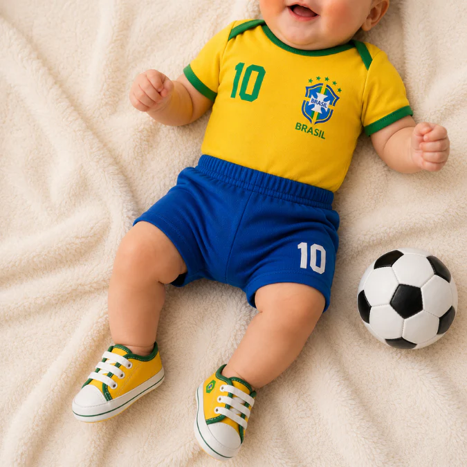Sapatinho Bebê Copa 2026 Brasil