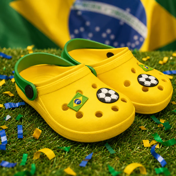 Sandália Babuche Infantil Brasil Copa do Mundo 2026