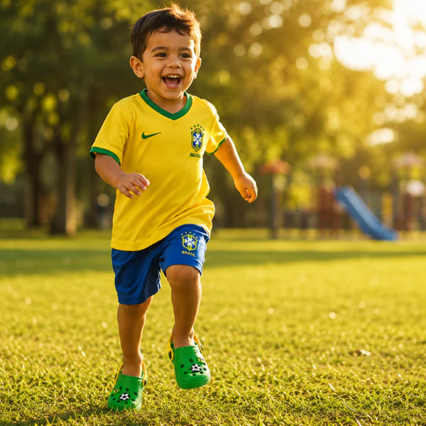Sandália Babuche Infantil Brasil Copa do Mundo 2026