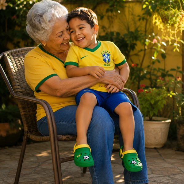 Sandália Babuche Infantil Brasil Copa do Mundo 2026