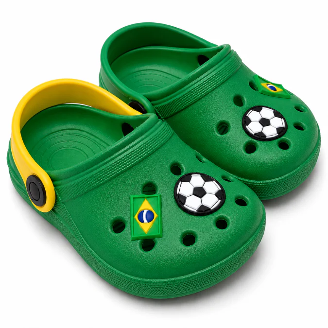 Sandália Babuche Infantil Brasil Copa do Mundo 2026
