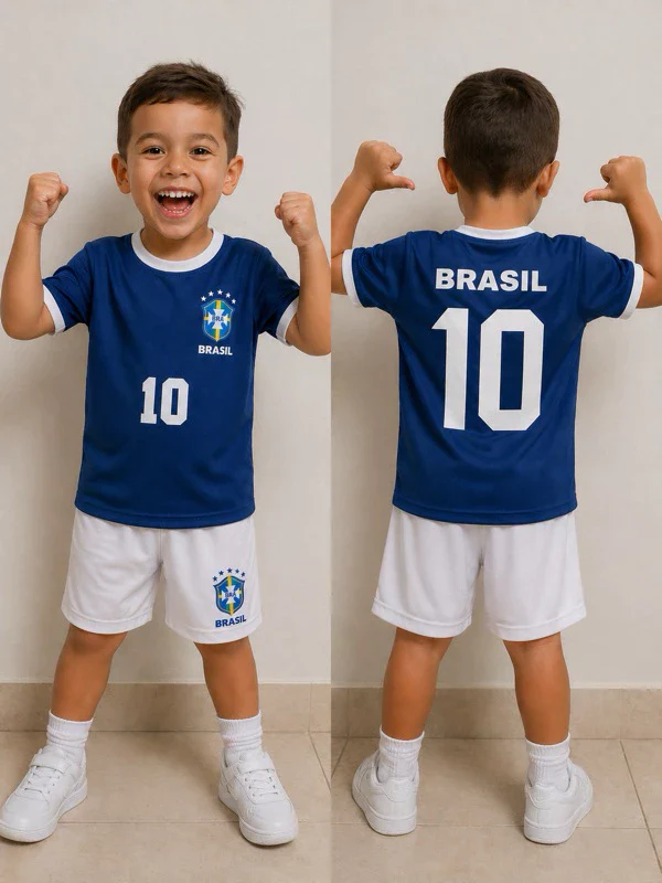Conjunto Infantil Copa do Mundo 2026 • Kit 2 Peças