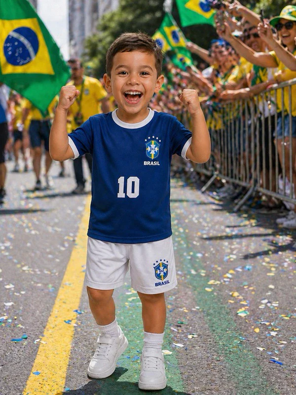 Conjunto Infantil Copa do Mundo 2026 • Kit 2 Peças