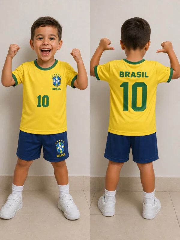 Conjunto Infantil Copa do Mundo 2026 • Kit 2 Peças